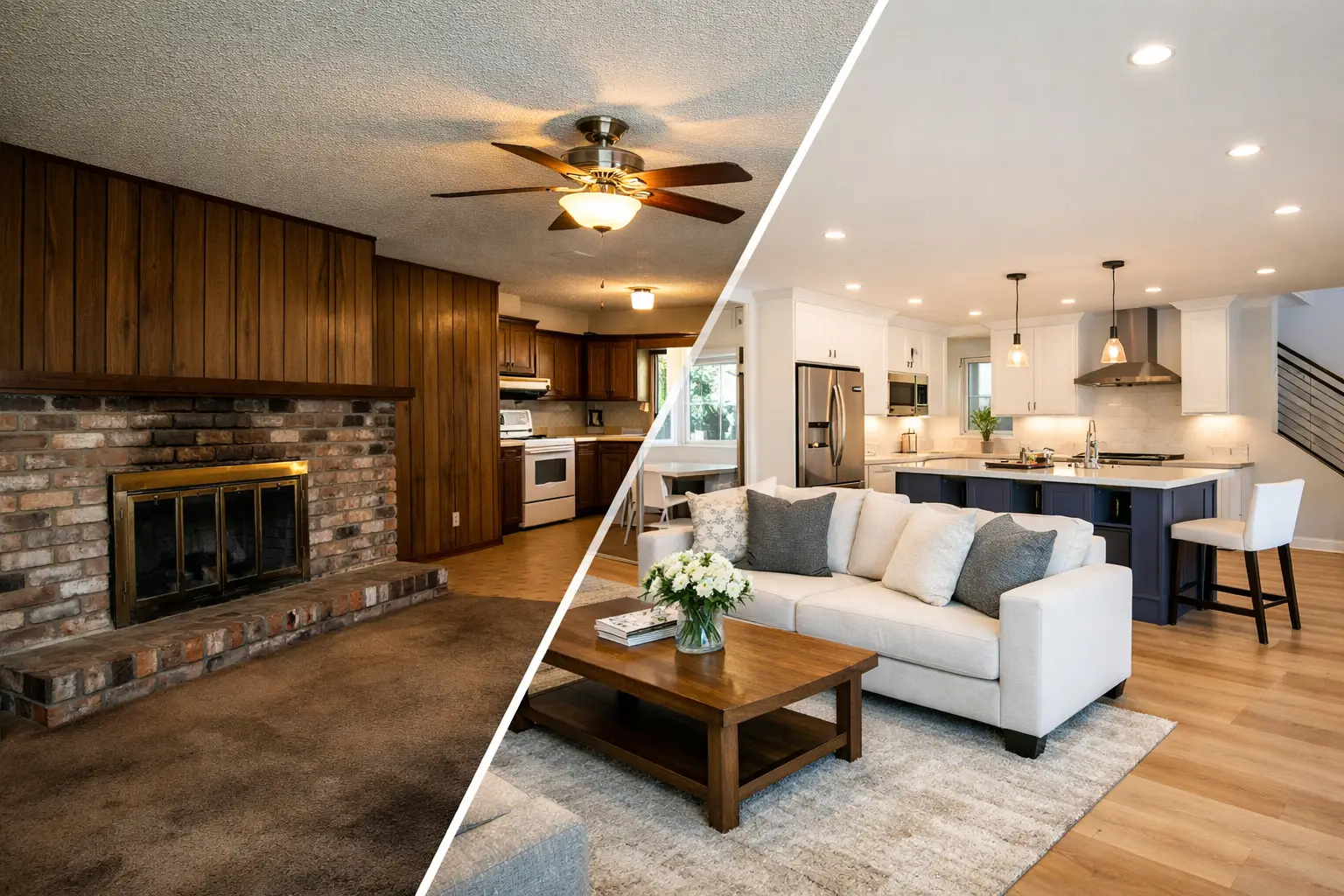 Whole Home Remodel Before After That Works