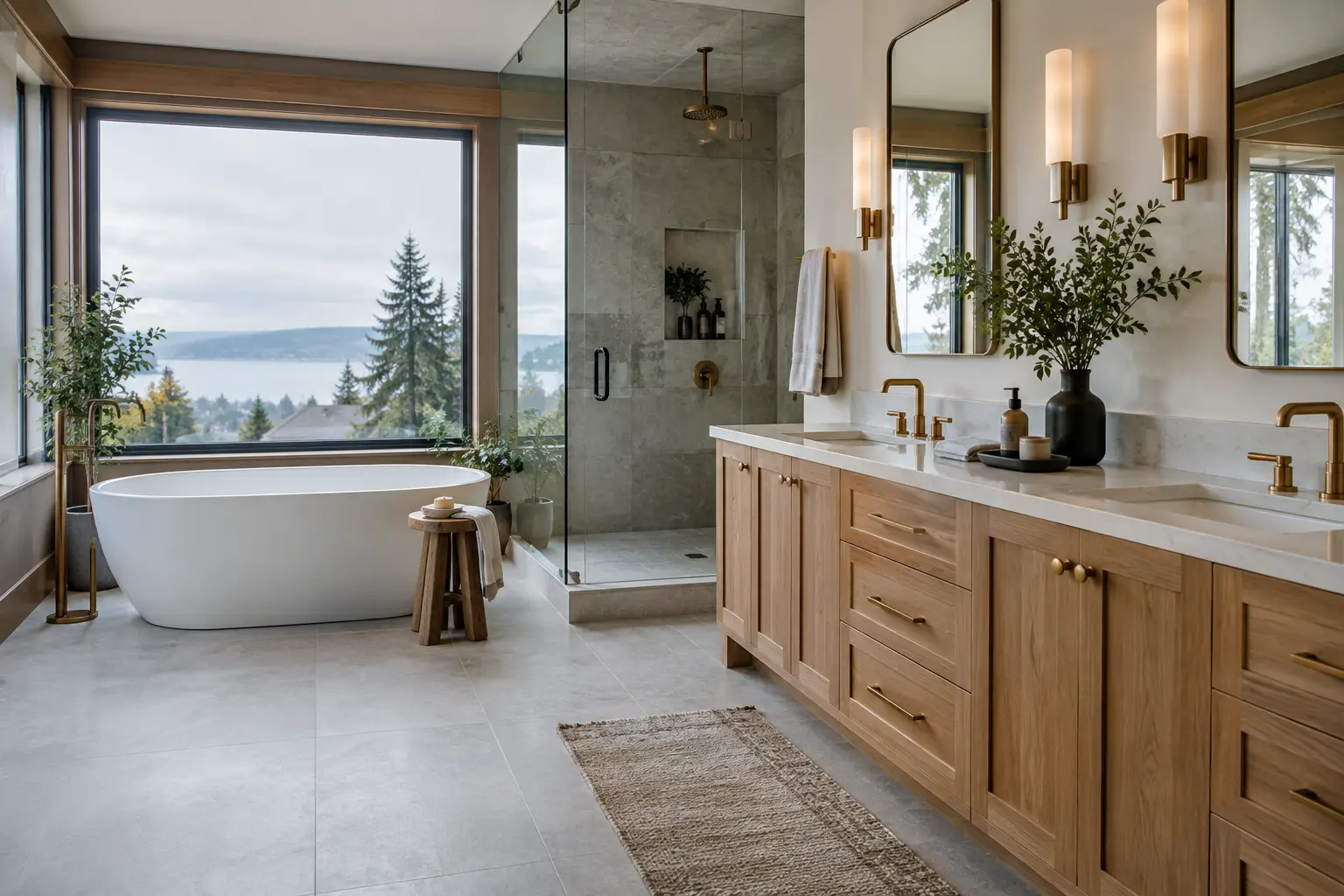Luxury Primary Bathroom Remodel Planning in Seattle